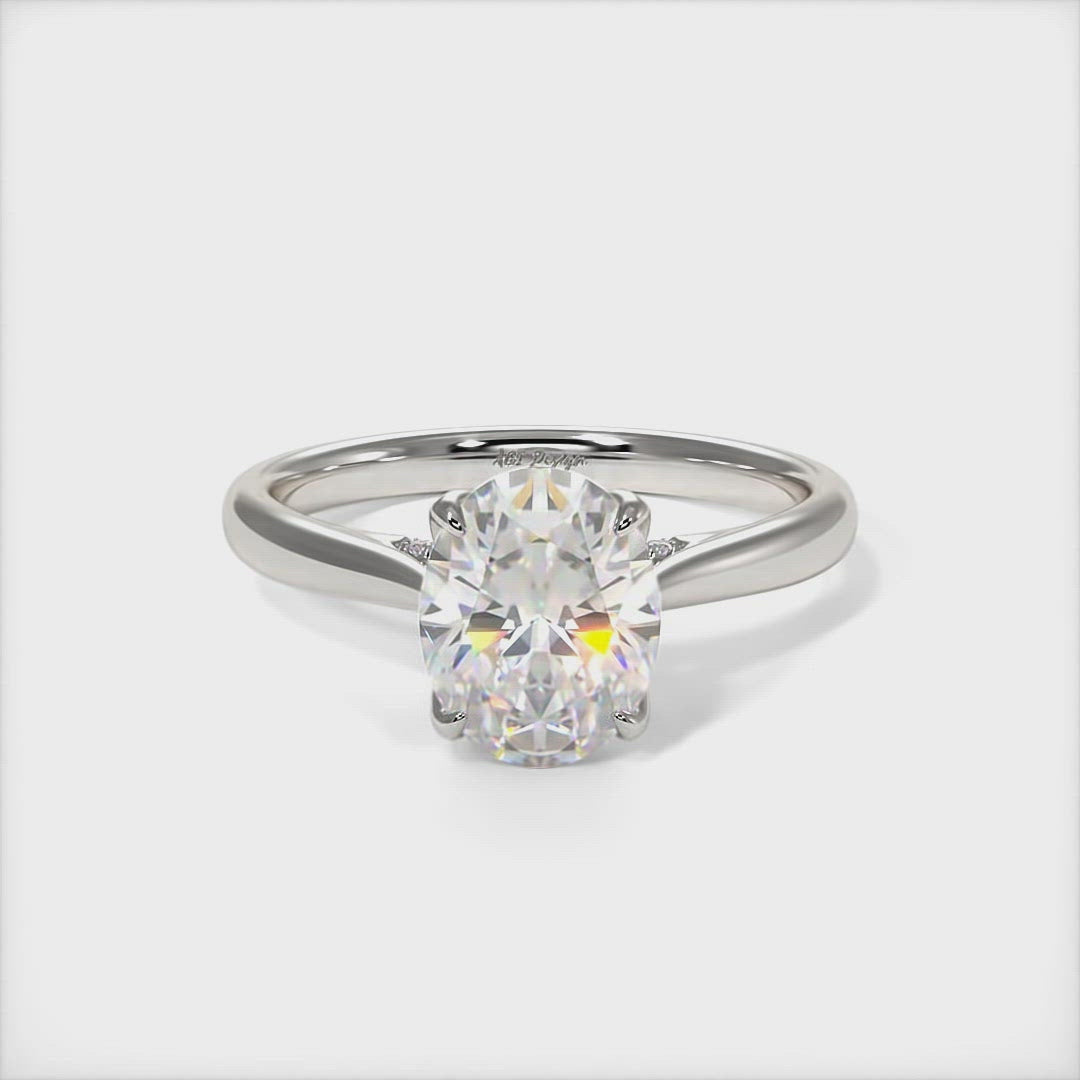 Forever one hot sale oval moissanite