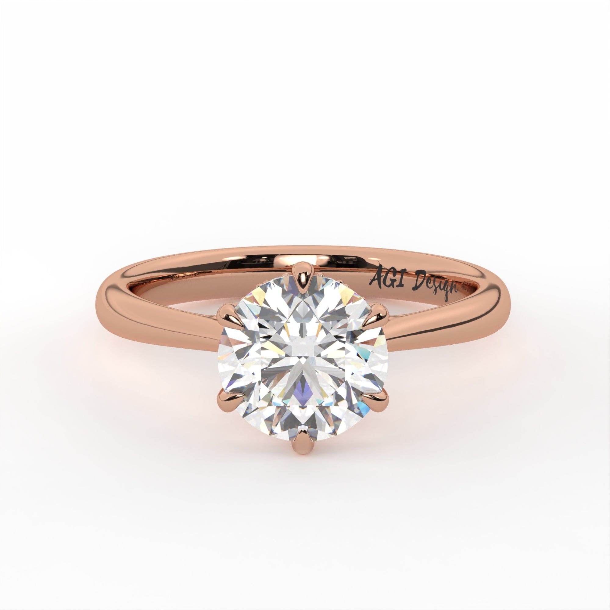 Diamond ring 6 prong sales